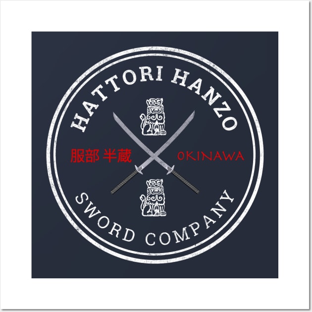 Hattori Hanzo Sword Company Wall Art by BodinStreet